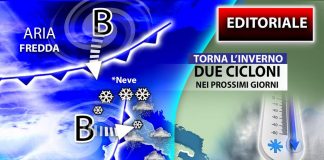 Maltempo Italia, pioggia e neve in arrivo: torna inverno