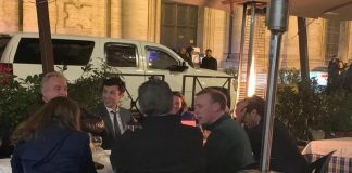 Ucraina, Sullivan a cena in ristorante al centro di Roma