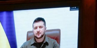 Guerra Ucraina, Zelensky a Parlamento Tokyo: “Russia vuole usare armi chimiche”