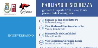San Benedetto Po, questa sera l’incontro “Parliamo di sicurezza”