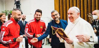 La Roma Calcio Amputati in udienza da Papa Francesco