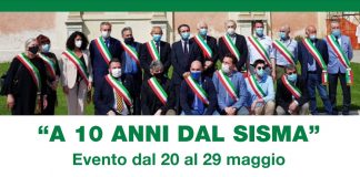 “A dieci anni dal sisma”: nella bassa dal 20 al 29 maggio inaugurazioni, eventi e momenti di riflessione