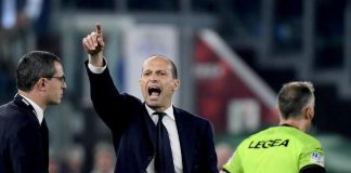 Allegri: “Io espulso? Uno dell’Inter mi ha dato un calcio”
