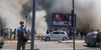 Te Brunetti, studenti alla fermata dell’autobus travolti dal fumo dell’incendio