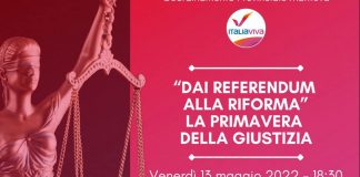 Italia Viva, venerdì 13 maggio a Casa Poli si parla di giustizia e referendum con l’on. Lucia Annibali
