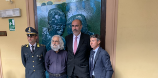 Inaugurata in Questura parete scultorea con Falcone e Borsellino