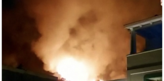 Notte di fuoco a Stromboli, incendio durante riprese fiction