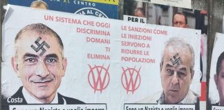 La Spezia, manifesti no-vax con svastiche contro Costa e Locatelli