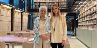 Chiara Ferragni visita Memoriale Shoah con Segre