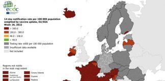 Covid, mappa Ecdc: Italia interamente rosso scuro
