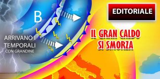 Caldo record ha le ore contate, in arrivo temporali soprattutto al Nord
