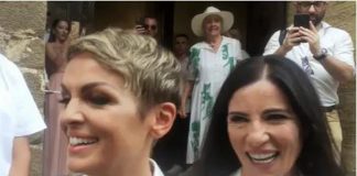 Nozze Turci-Pascale, abito bianco e sì nel segno del Brunello