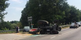Trattore si ribalta dopo l’impatto con una Fiat 500 guidata da un 29enne ubriaco