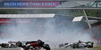 Zhou, incidente a Silverstone: il video dalle tribune