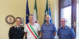 Il Carabiniere scelto Scarano in servizio a Marmirolo