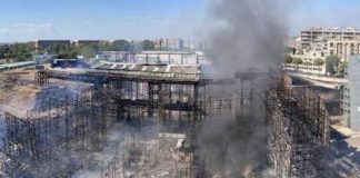 Incendio oggi a Cinecittà, fiamme agli studios: distrutta ‘Firenze rinascimentale’