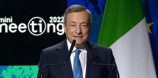 Draghi al Meeting di Rimini: “Italia grande Paese, ce la farà”