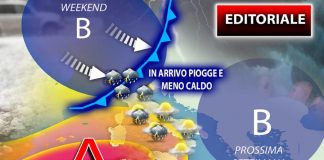 Piogge in arrivo e meno caldo, previsioni meteo