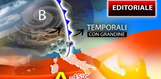 Meteo estremo con nubifragi al Centro-Nord e 45°C al Sud: le previsioni
