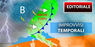 Temporali improvvisi, a rischio anche il weekend: il meteo