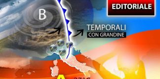Temporali forti al Nord, caldo in aumento al Sud: Italia ancora divisa in due