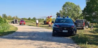 Ultraleggero precepita a Calvisano, in soccorso i Vigili del Fuoco di Castiglione. Pilota ferito