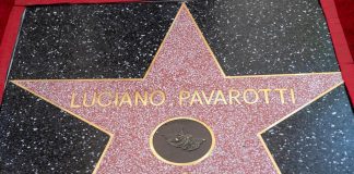 Pavarotti, posata la stella sulla Walk of fame a Hollywood
