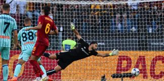 Roma-Atalanta 0-1, nerazzurri primi in classifica