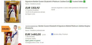 Elisabetta, prezzi alle stelle per la Barbie Regina su eBay
