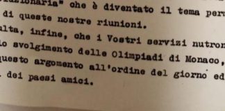 Monaco ’72, il telex di D’Amato (Affari Riservati) prima della strage: “C’è minaccia, schediamo i terroristi”