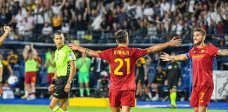 Empoli-Roma 1-2, giallorossi ok con Dybala e Abraham