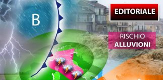 Maltempo da sabato per almeno 5 giorni, rischio alluvioni