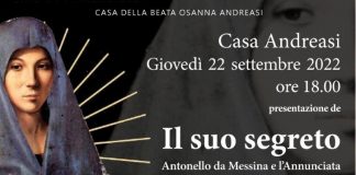 “Il suo segreto. Antonello da Messina e l ‘Annunciata”, i 33 settembre presentazione del libro a Casa Andreasi