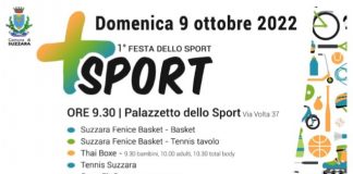 Domenica 9 ottobre a Suzzara la prima Festa dello Sport