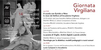 Il 14 ottobre giornata di studi dedicata a Virgilio con l’Accademia Nazionale Virgiliana