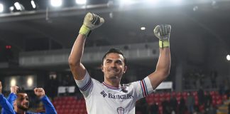 Cremonese-Sampdoria 0-1, gol di Colley e Audero para rigore