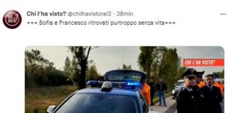 Verona, trovati morti Sofia e Francesco