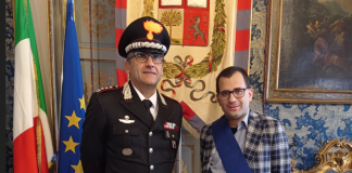 Visita a Palazzo di Bagno per il Comandante Provnciale dei Carabinieri Di Stefano