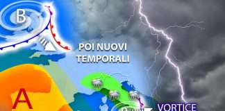Maltempo sull’Italia, piogge e forti temporali: le regioni a rischio
