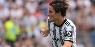 Lecce-Juve 0-1, gol del baby Fagioli