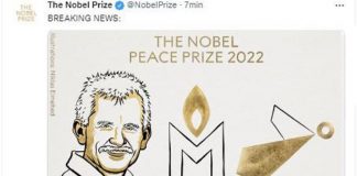 Nobel Pace 2022 a Bialiatski, Memorial e Centro libertà ucraine