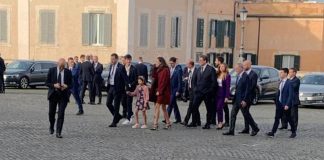 Governo Meloni, Salvini al Quirinale con i figli
