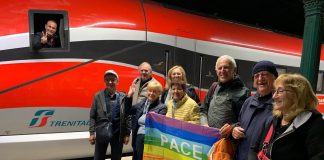 Cgil e 5 stelle mantovani ieri a Roma alla manifestazione per la pace