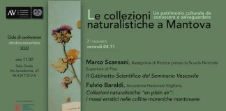 Accademia virgiliana, venerdì terzo e ultimo incontro con “Le collezioni naturalistiche a Mantova”