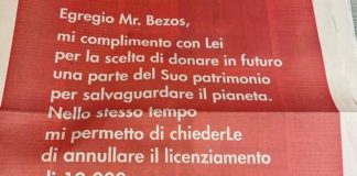 Amazon, un inserzionista a Bezos: “Prima l’uomo e poi il pianeta”