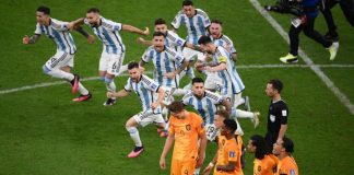 Olanda-Argentina, l’esultanza albiceleste: la foto dei Mondiali 2022