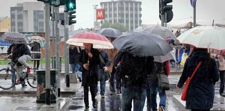 Piogge e temporali al Centro-Sud, allerta gialla in 9 regioni