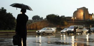 Maltempo nel Lazio, domani allerta meteo gialla