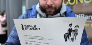 Reddito cittadinanza, Inps: assegno medio 552 euro al mese