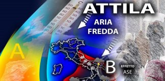 Bordata gelida sull’Italia, freddo e neve fino alle coste